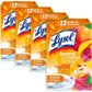 Lysol Click Gel Automatic Toilet Bowl Cleaner, Toilet Gel Stamp, Toilet Freshener, Bathroom Essentials, Refreshing Mango & Hibiscus Scent, 6 Count (Pack of 1)