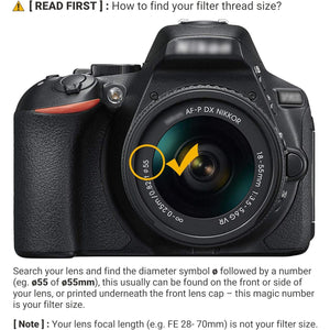 JJC Multi-Coated 55mm UV Filter for Nikon D3500 D3400 D5600 D7500 with DX AF-P 18-55mm Kit Lens for Sony A7IV A7III A7II A7 with FE 28-70mm Kit Lens and Other Lenses with 55mm Filter Thread