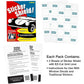 STICKER SHIELD - Windshield Sticker Applicator for Easy Application, Removal and Re-Application from Car to Car - 4 inch x 6 inch Sheets (2 Packs (4 Sheets Total))
