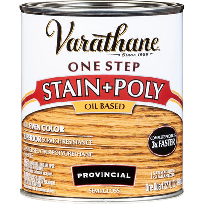 Buy now Varathane 225250H Oil-Based One Step Stain + Poly, Quart, Dark Walnut Quart (Pack of 1) Provincial at indiglob india