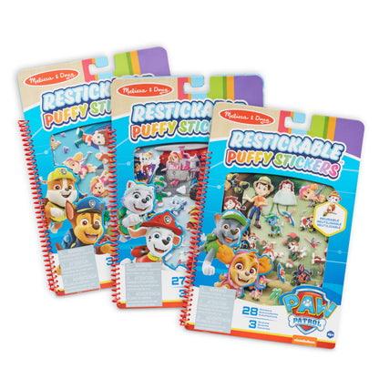 Buy now Melissa & Doug PAW Patrol Restickable Puffy Stickers 3-Pack – Adventure Bay, Jake’s Mountain, Jungle at indiglob india