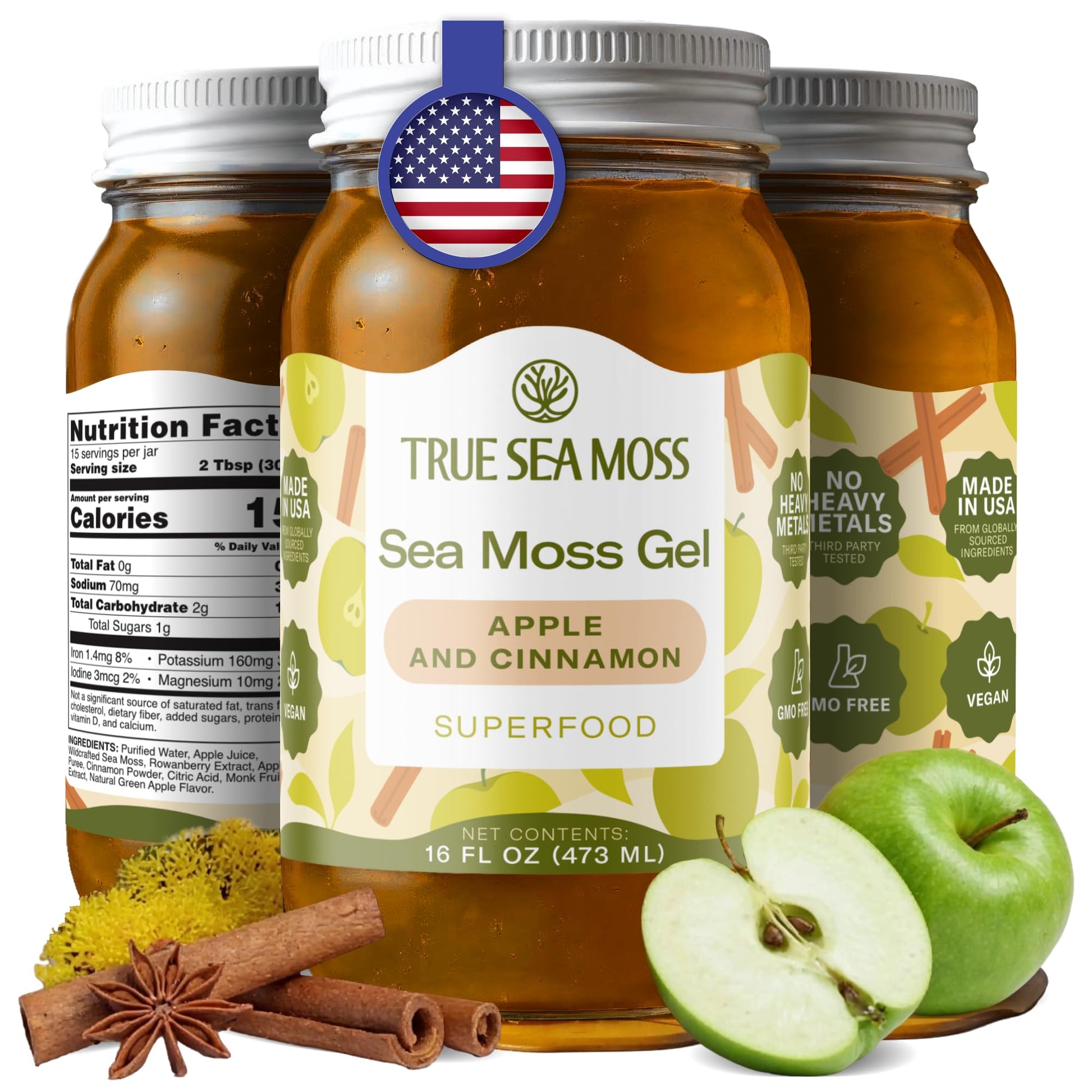 Buy now TrueSeaMoss Sea Moss Gel – Made in USA – Wildcrafted Seamoss, Fruits & Jarred Vegetables – Pineapple, Pack of 1 (Labels may Vary) at indiglob india