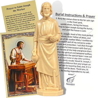 Buy now Religious Gifts Saint Joseph Statue Home Seller Kit with Prayer Card and Instructions at indiglob india