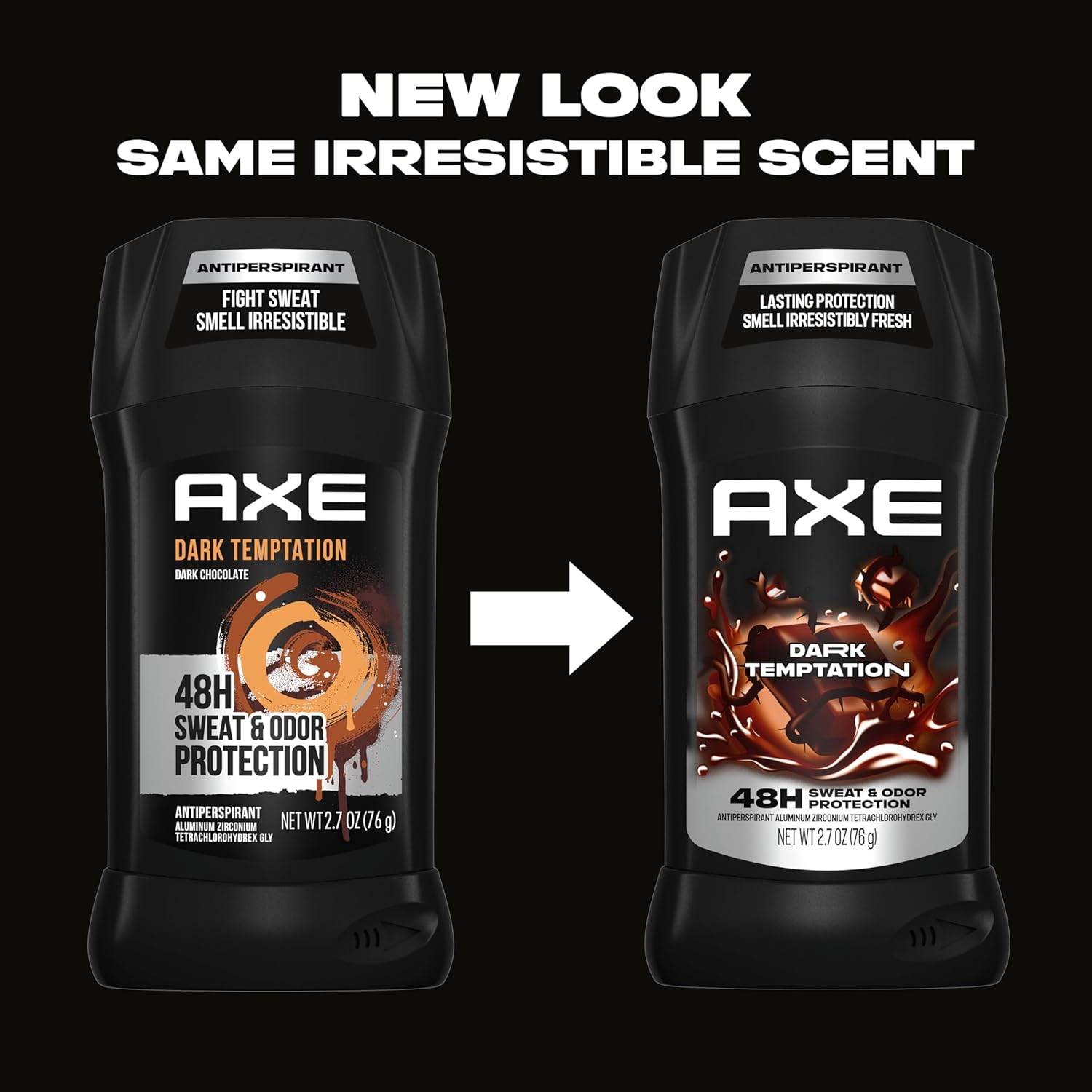 AXE Antiperspirant Stick for Men Dark Temptation 48 Hour Sweat and Odor Protection for Long Lasting Freshness Smooth Dark Chocolate Scent Men's Deodorant 2.7 oz - My Store