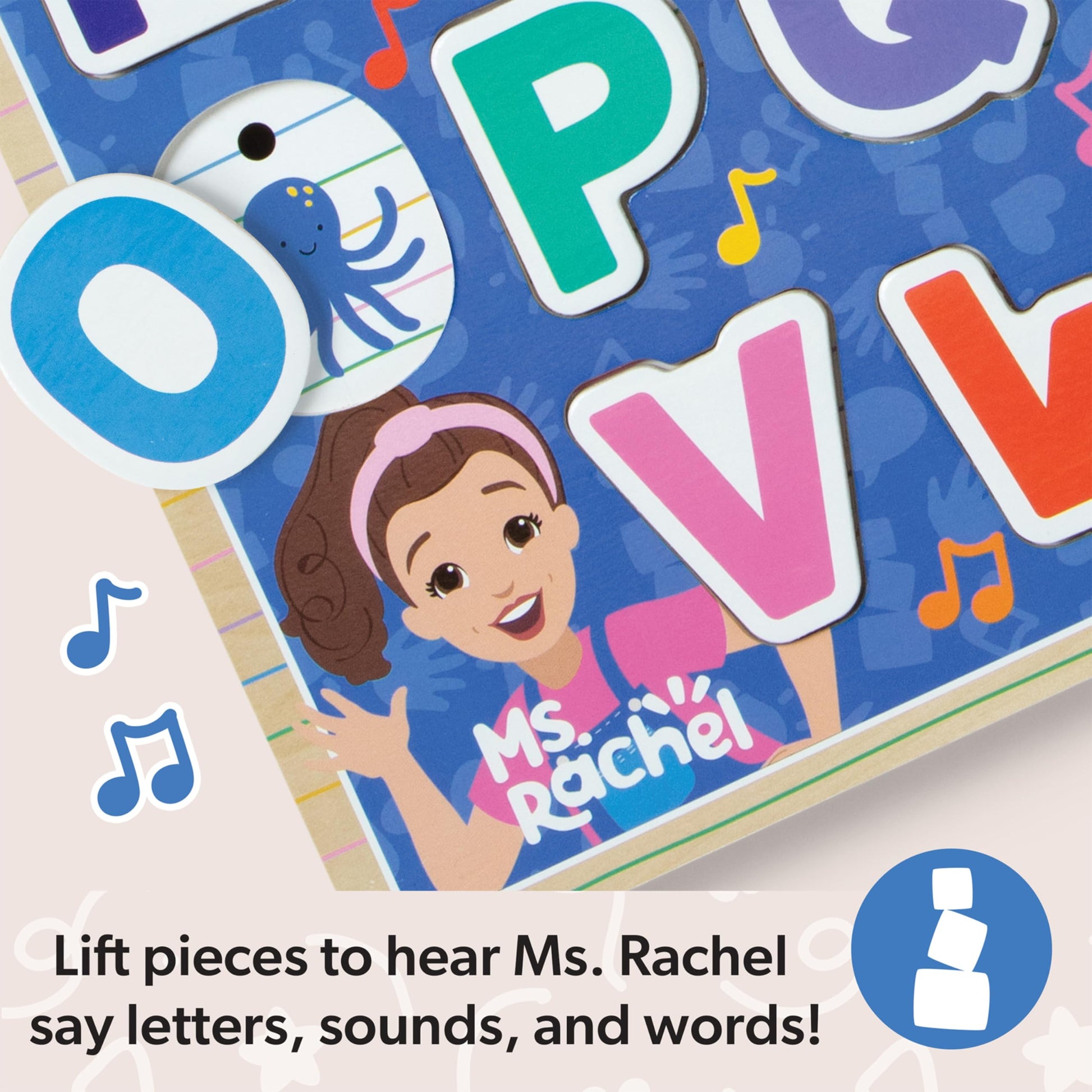 Buy now Melissa & Doug?? Ms. Rachelƒ?› Wooden Phonics Alphabet Sound Puzzle with Light-Activated Sound Effects, 26-Piece Toddler Toys for Boys and Girls Ages 2+ Years - FSC Certified at indiglob india
