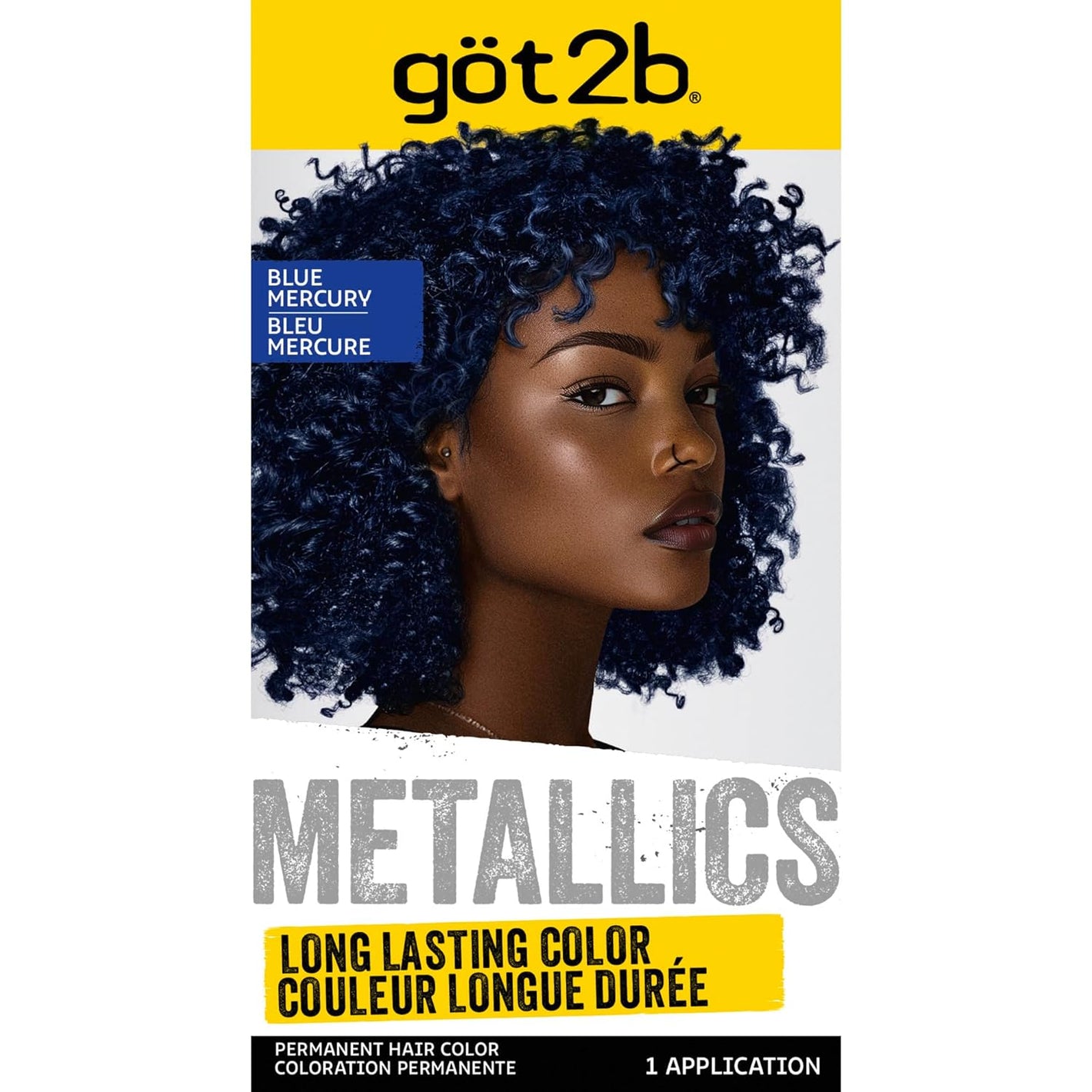 Got2b Metallics Permanent Hair Color, M67 Blue Mercury