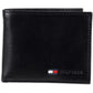 Tommy Hilfiger Men's Leather Slim Bifold Wallet with Coin Pocket