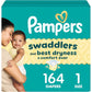 Pampers Baby Diapers - Swaddlers - Size 3, 168 Count, Ultra Absorbent Disposable Infant Diaper