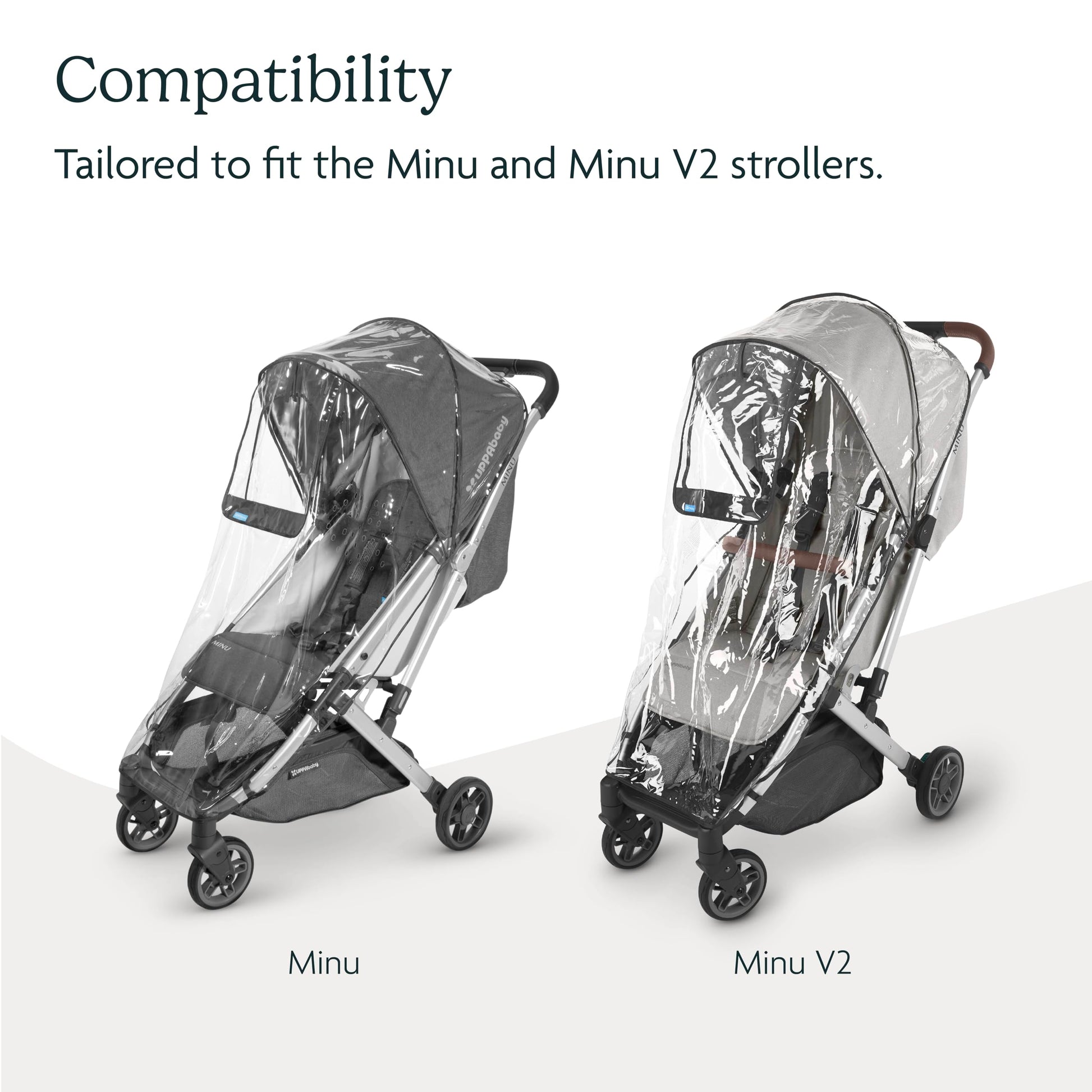 Buy now UPPAbaby Minu and Minu V2 Rain Shield/Waterproof and Windproof Coverage/Ventilated Design/Quick Attachment/Easy Access to Child at indiglob india