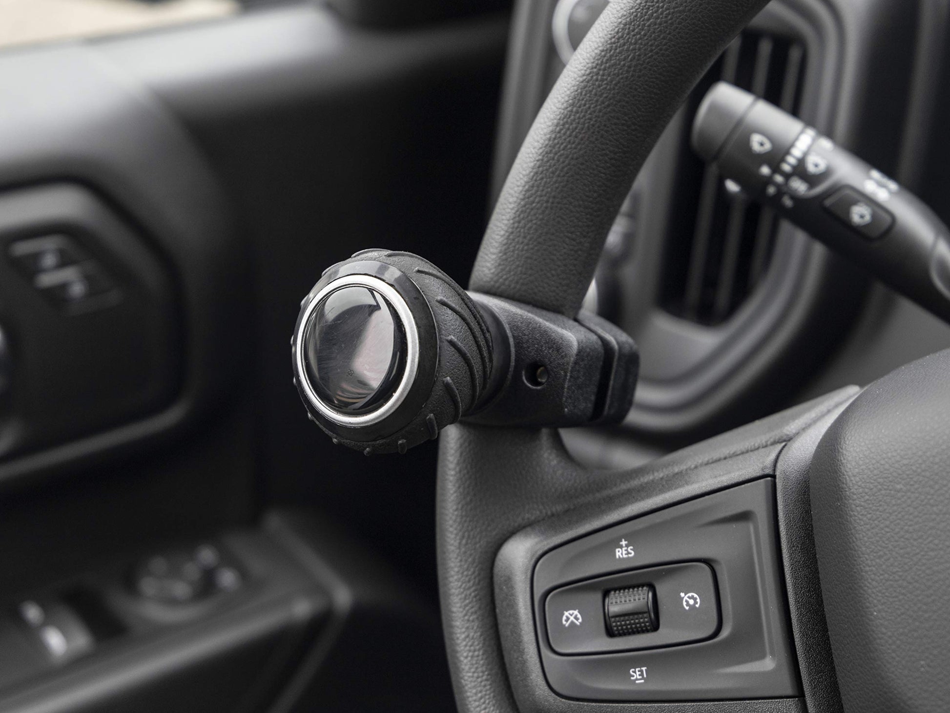 Buy now Deluxe Steering Wheel Power Handle Spinner Knob - Universal Steering Wheel Fit for Cars, Trucks, Tractors, Mowers, Forklifts, etc at indiglob india