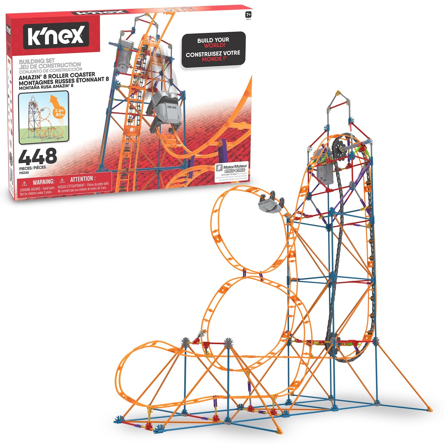 Buy now K'NEX - Amazin' 8 Coaster ‚ STEM Building Set, Kid Construction, Creative Play Toy‚ Ages 9+ at indiglob india
