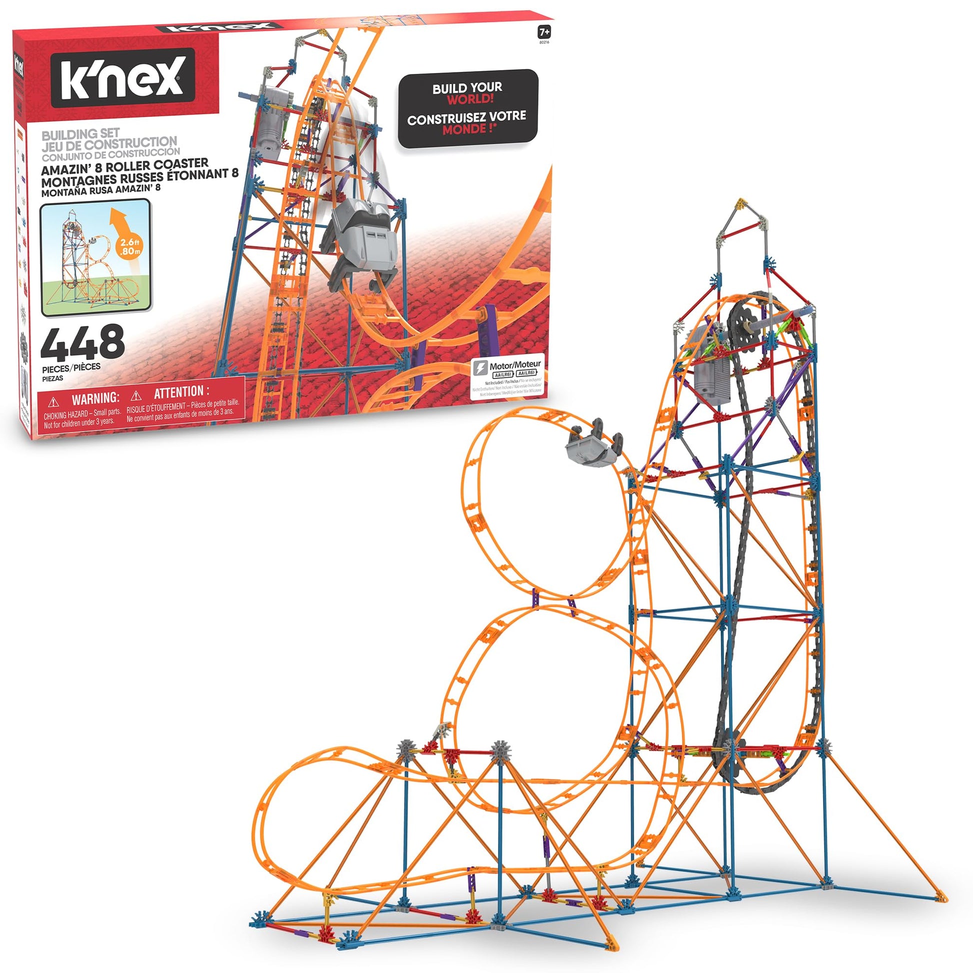 Buy now K'NEX - Amazin' 8 Coaster ‚ STEM Building Set, Kid Construction, Creative Play Toy‚ Ages 9+ at indiglob india