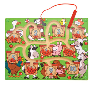 Buy now Melissa & Doug Magnetic Wand Number Maze - Wooden Puzzle Activity Learning Toys, Travel Activities for Kids, Magnetic Maze for Toddlers and Kids Ages 3+ at indiglob india