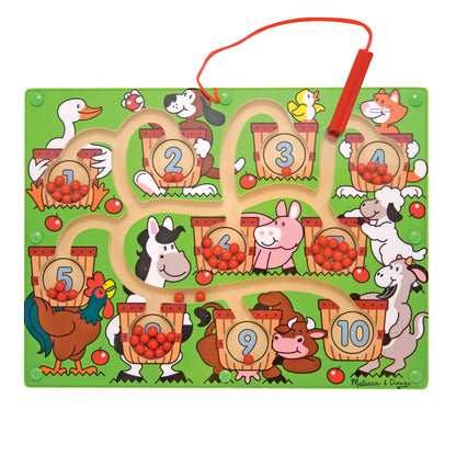 Buy now Melissa & Doug Magnetic Wand Number Maze - Wooden Puzzle Activity Learning Toys, Travel Activities for Kids, Magnetic Maze for Toddlers and Kids Ages 3+ at indiglob india