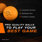 Buy now PRO-SPIN Ping Pong Balls - 3-Star Premium Orange Table Tennis Balls | High-Performance 40+ ABS Professional Quality | Ultimate Durability for Indoor & Outdoor Ping Pong Tables at indiglob india