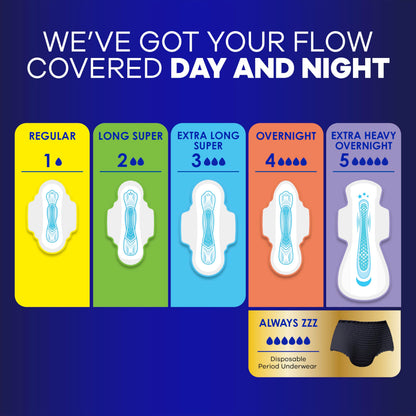 Buy now Always Maxi Overnight Pads with Wings for Women, Size 5, Extra Heavy Overnight Absorbency, Unscented, 36 Count at indiglob india