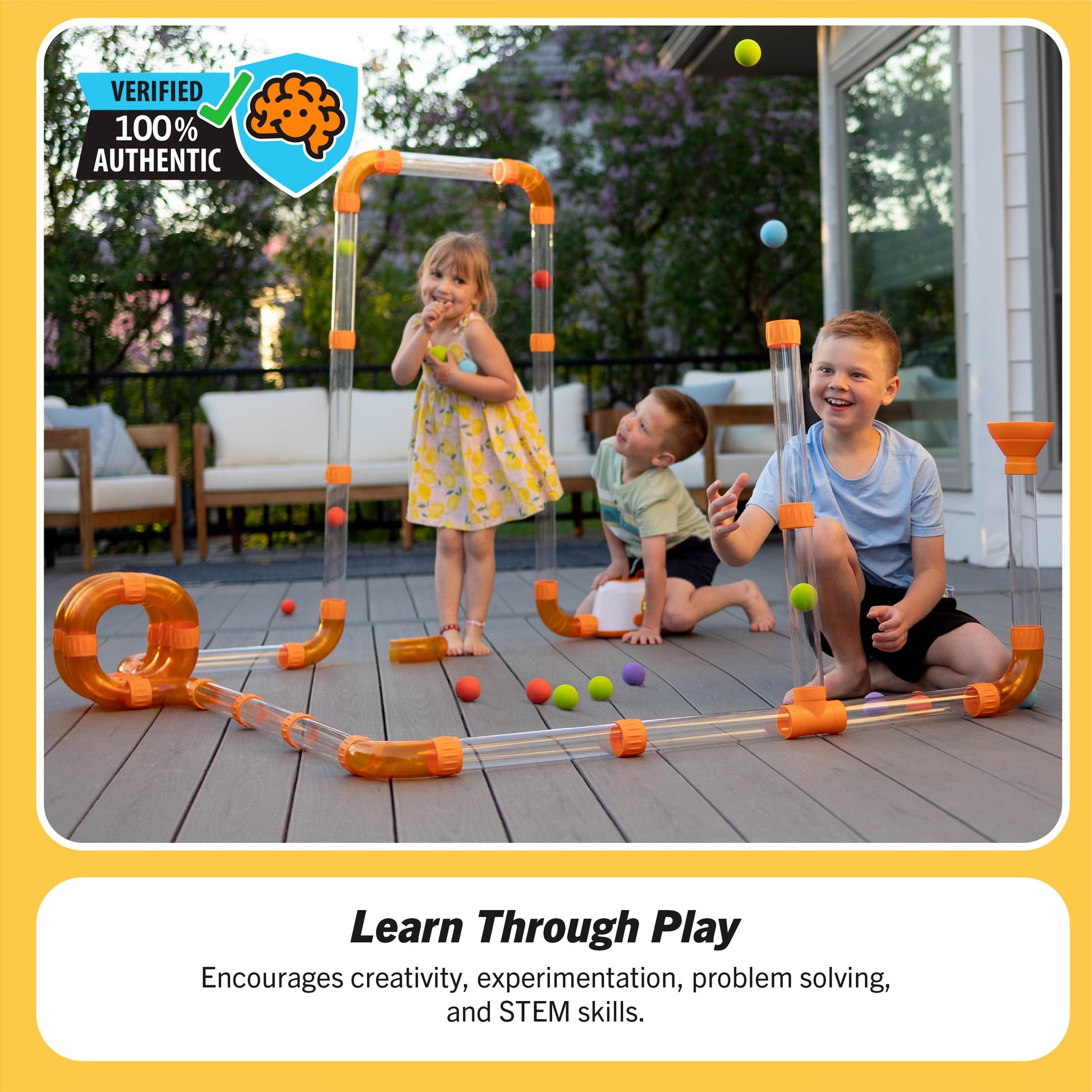Buy now Fat Brain Toys The Original Air Toobz, Air-Powered STEM Building Toys for Kids & Teens, Kids Building Toys, STEM Toys for 3+ Year Old at indiglob india
