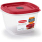 Rubbermaid Easy Find Vented Lid Food Storage Containers 7-Cup Red