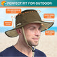 SUN CUBE Wide Brim Sun Hat for Men Women, Sun Protection UV Hat, Safari Hiking Boonie Hat