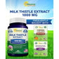 aSquared Nutrition Milk Thistle Supplement 1000mg-200 Capsules,Max Strength 4X Concentrated Extract 4:1 Milk Thistle Seed Powder Herb Pills, 1000 mg Silymarin Extract for Liver Support, Cleanse, Detox