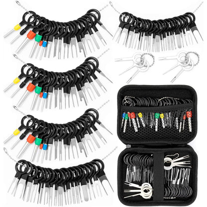 Vignee 82 Pcs Terminal Removal Tool, Terminal Pins Puller Repair Removal Tools for Car Pin Extractor Electrical Wiring Crimp Connectors and Most Connector