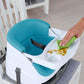 Buy now Ingenuity Baby Base 2-in-1 Booster Feeding and Floor Seat with Self-Storing Tray - Peacock Blue at indiglob india