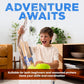 Adventure Awaits! - 2-Pack Handmade Wooden Bow and Arrow Set - 20 Wood Arrows and 2 Quivers - for Outdoor Play