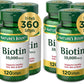 Buy now Nature's Bounty Biotin Hair Skin and Nails Vitamins, Supports Healthy Hair, Skin and Nails, 10,000 mcg, 120 Softgels (Pack of 1) at indiglob india