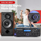 Buy now Pyle Wireless Bluetooth Power Amplifier System - 200W Dual Channel Sound Audio Stereo Receiver w/ USB, SD, AUX, MIC IN w/ Echo, Radio, LCD - For Home Theater Entertainment via RCA, Studio Use - PDA6BU at indiglob india