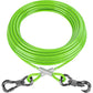 XiaZ 30ft Dog Tie Out Cable, Heavy Duty Dog Chains for Outside with Lockable Hook, Pet Runner Cable Leads for Yard, Dogs Line Tether for Small Medium Large Dogs Up to 250 LBS