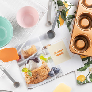 COOK'S CHOICE 2-In-1 Better Baker Edible Food Bowl & Muffin Maker- Simply Flip to Bake six 3" Bowls or Cupcakes- Stainless Steel Non-Stick Bakeware Pan - Use to Make Delicious Appetizers & Desserts