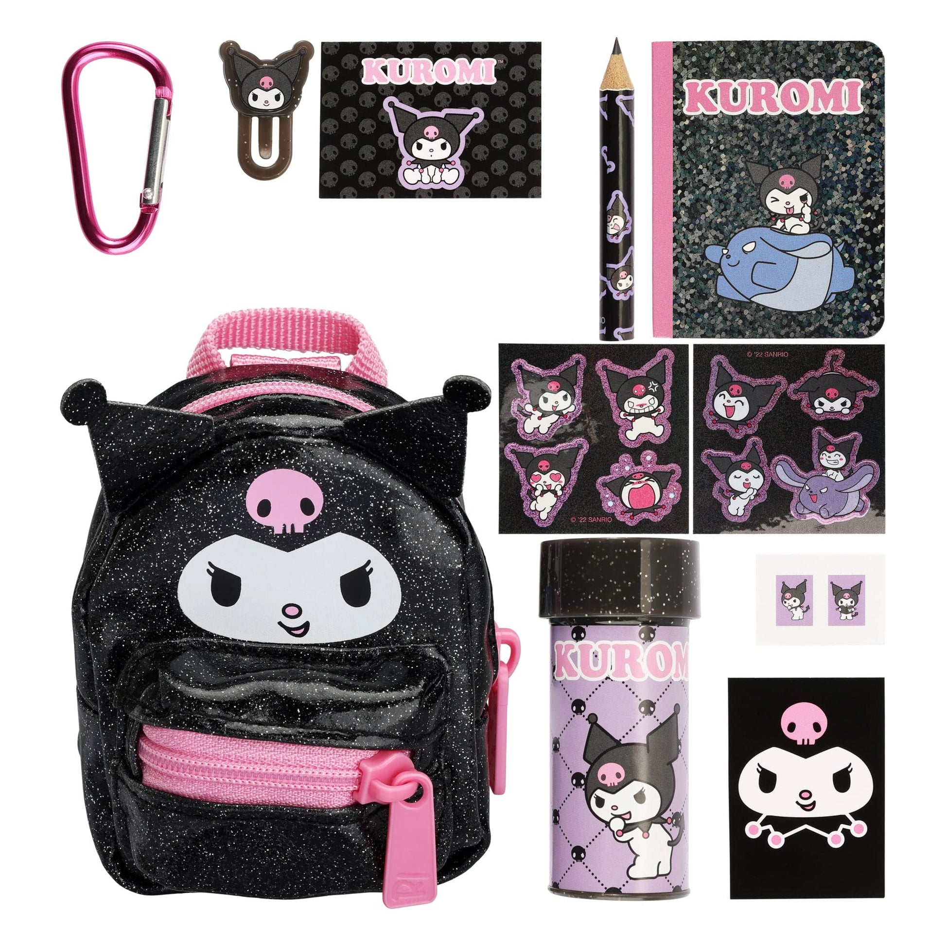 Buy now REAL LITTLES - Collectible Micro Hello Kitty and Friends Backpack with 6 Surprise Accessories Inside! (Kuromi) at indiglob india