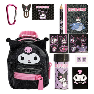 Buy now REAL LITTLES - Collectible Micro Hello Kitty and Friends Backpack with 6 Surprise Accessories Inside! (Kuromi) at indiglob india