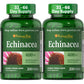 Puritan's Pride Premium Echinacea Natural Whole Herb Herbal Supplement 400mg, Dietary Supplement for Health, Immune System Support, 200 Rapid Release Capsules