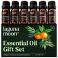 Lagunamoon Essential Oils Set - Top 6 Blends for Diffusers, Home Care, Candle Making Scents, Fragrance, Aromatherapy, Humidifiers, Gifts - Peppermint, Tea Tree, Lavender, Eucalyptus, Orange (10mL)