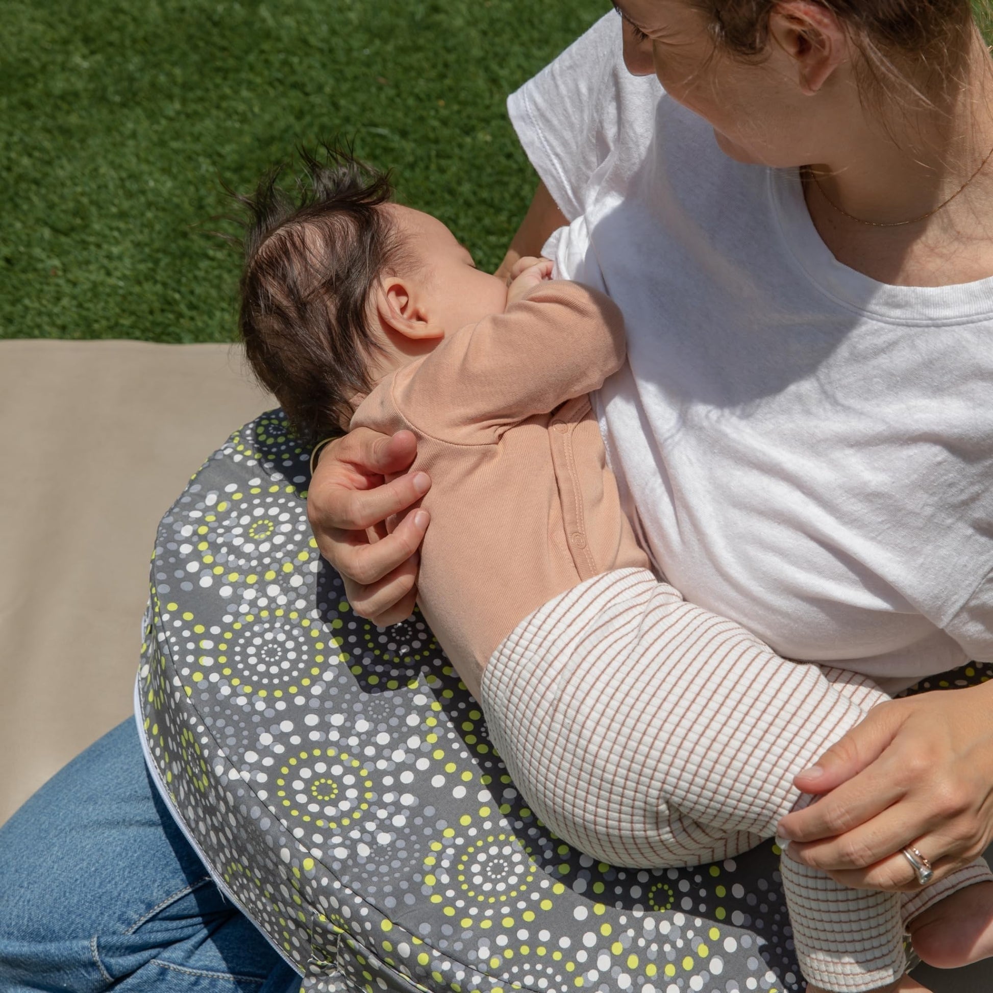 Buy now My Brest Friend Original Nursing Pillow Cover - Slipcovers for Baby - Adjustable Fit, Easy Care, Durable - Original Nursing Pillow Not Included, Fireworks at indiglob india