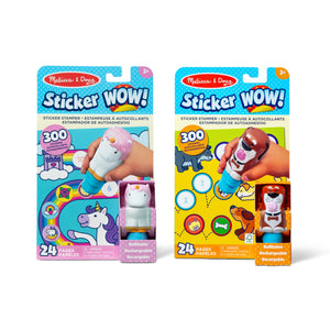 Buy now Melissa & Doug Sticker Wow!ƒ?› Dog and Unicorn Bundle: 2 24-Page Activity Pads, 2 Sticker Stampers, 600 Stickers, Arts and Crafts Fidget Toy Collectible Characters at indiglob india