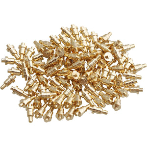 Yibuy 100 Piece Gold Plated PCB Probes Pattern die Part Pin Pogo Pin 1mm Pin