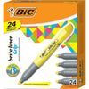 BIC Brite Liner Grip XL Highlighters, Chisel Tip, 12-Count Pack of Yellow Highlighters, Ideal Highlighter Set for Organizing and Coloring - Yellow