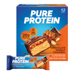 Buy now Pure Protein Chocolate Peanut Caramel Protein Bars – 20g Protein, 3g Sugar, 190 Calories (12 count) Low Sugar* High Protein Snack - Gluten Free - Perfect for a Healthy Snack at indiglob india