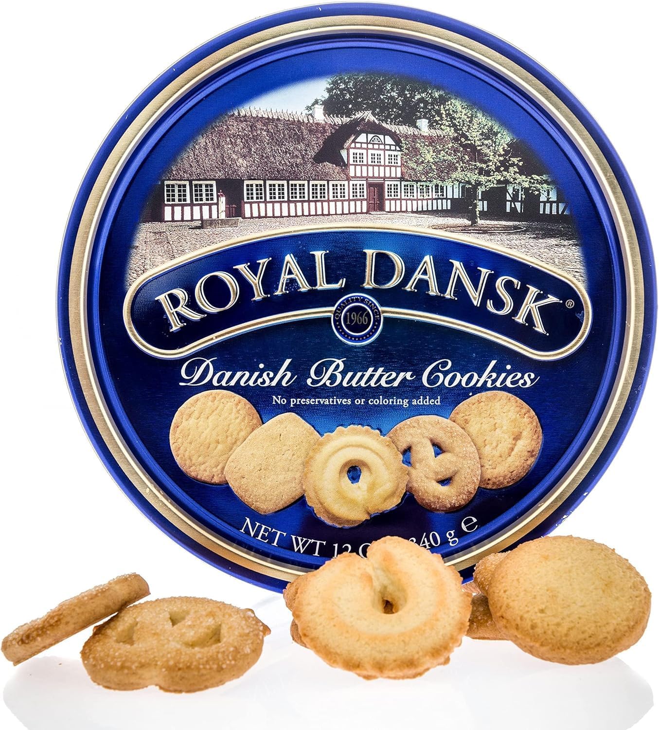 Buy now Royal Dansk Danish Butter Cookies, Premium Assorted Cookies in Gift Tin, Great for Sharing and Gifting, 12 oz at indiglob india