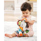 Skip Hop Bandana Buddies Baby Activity and Teething Toy with Multi-Sensory Rattle and Textures, Elephant