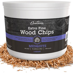 Camerons All Natural Extra Fine Mesquite BBQ Wood Chips for Smokers (5 Quart, 4.731L) Kiln Dried Wood Sawdust Shavings for Cocktail Smoking Guns, Stovetop Smokers, Smoke Boxes- Barbecue Grilling Gifts