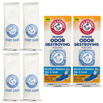 Buy now Arm & Hammer In-Shoe Odor Destroying Pouches, Shoe Deodorizer Insert for Reducing Odor and Absorbing Moisture, Smell Eliminator for All Footwear, Gym Bags and Work Boots (4 Pouches) at indiglob india