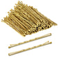 MORGLES Blonde Hair Bobby Pins, 120PCS 2Inches Gold Hair Pins for Women with Box