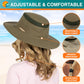 SUN CUBE Wide Brim Sun Hat for Men Women, Sun Protection UV Hat, Safari Hiking Boonie Hat