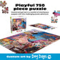 Buy now Buffalo Games - A Roomful of Naughty Puppies - Steve Read - 750 Piece Jigsaw Puzzle for Adults - Dog Lovers - Cute Puppy Puzzle with Bonus Poster - Finished Size 24.00 x 18.00 - Made in USA at indiglob india