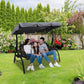 Buy now Swing Chair Canopy Replacement, 2 Seater Garden Seat Cover, Waterproof Windproof Anti-UV Heavy Duty Rip Proof Hammock Top Outdoor Furniture Covers (Grey, Small), Gray at indiglob india