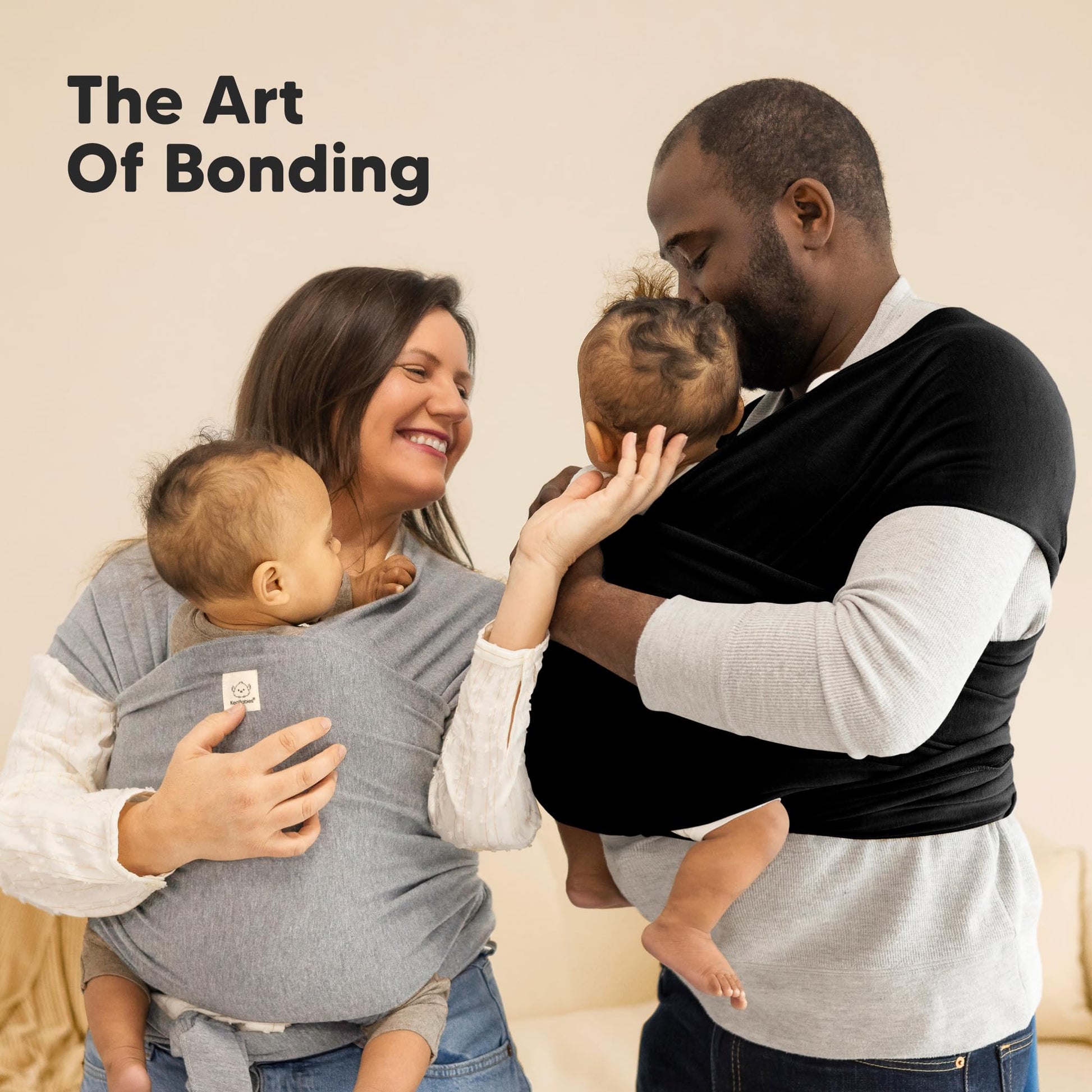 Buy now KeaBabies Baby Wrap Carrier - All in 1 Original Baby Carrier Newborn to Toddler Sling, Easy to Wear, Hands Free Bonding, Lightweight, Breathable Infant Wraps (Classic Gray) at indiglob india