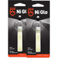 GEAR AID Ni Glo 2” UV Rechargeable Glowing Keychain, Glow-in-the-Dark Accessory for Keys, Camping and Outdoor Gear